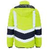 Supertouch Hi Vis Yellow 2 Tone Puffer Jacket